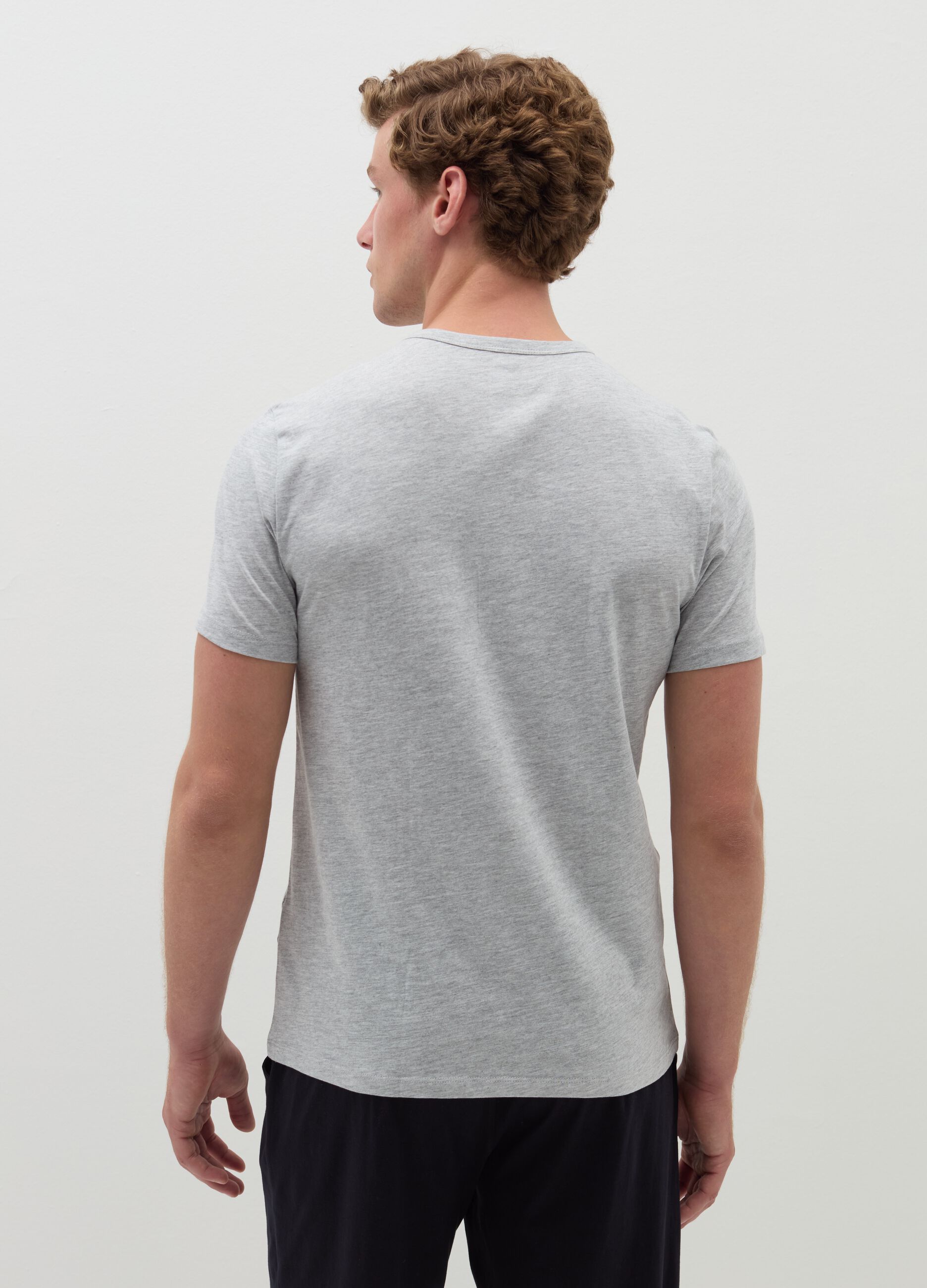 Bipack t-shirt intime girocollo in jersey