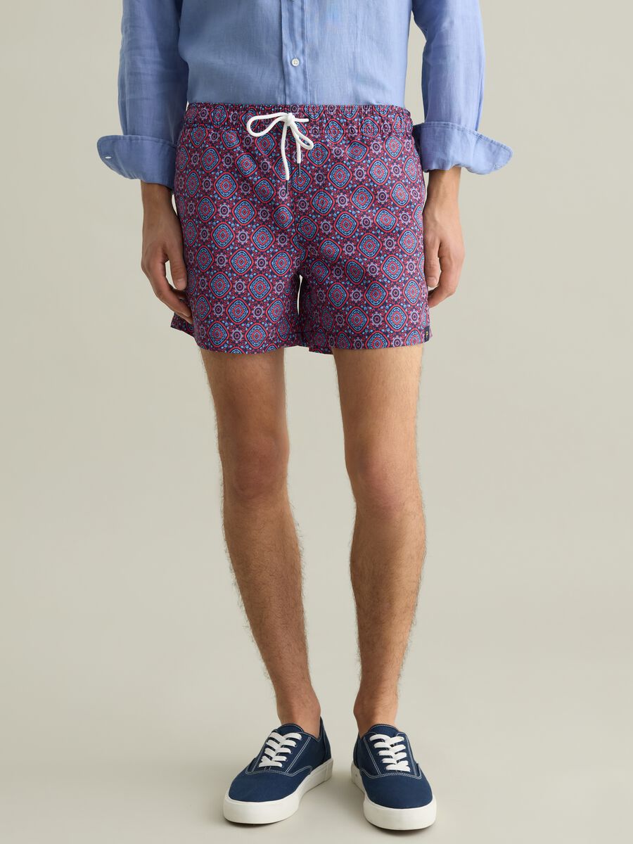 Men's multicolour regular fit shorts_1