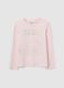 Girl's regular fit pink cotton blend T-shirt featuring Hello Kitty_0