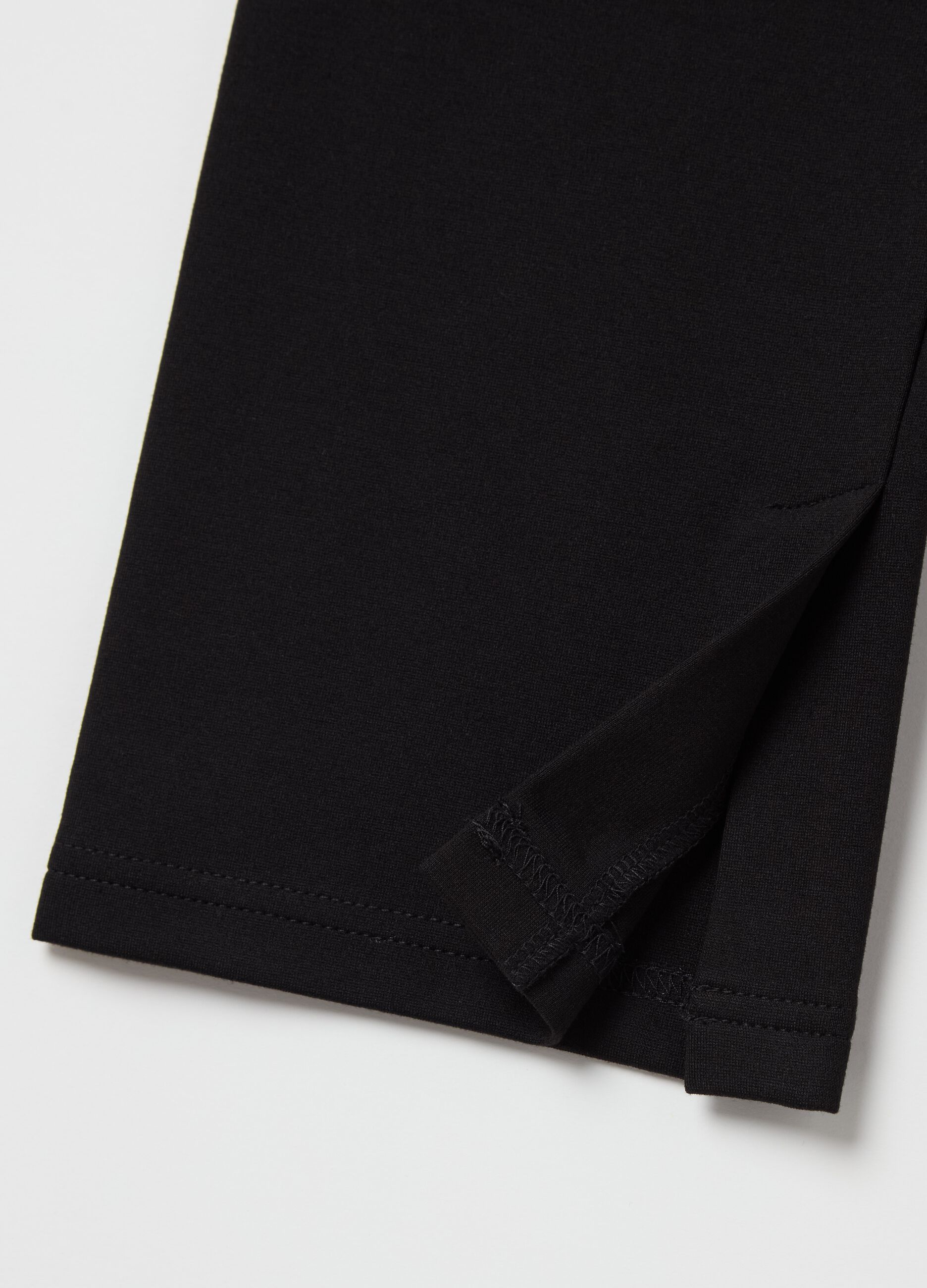 Solid colour stretch leggings