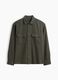 Green cotton-lyocell blend shirt with pockets_4