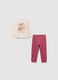 Baby girl pink cotton pyjamas - regular fit_0
