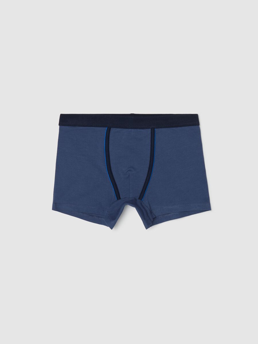 Boxer midi in cotone stretch _0