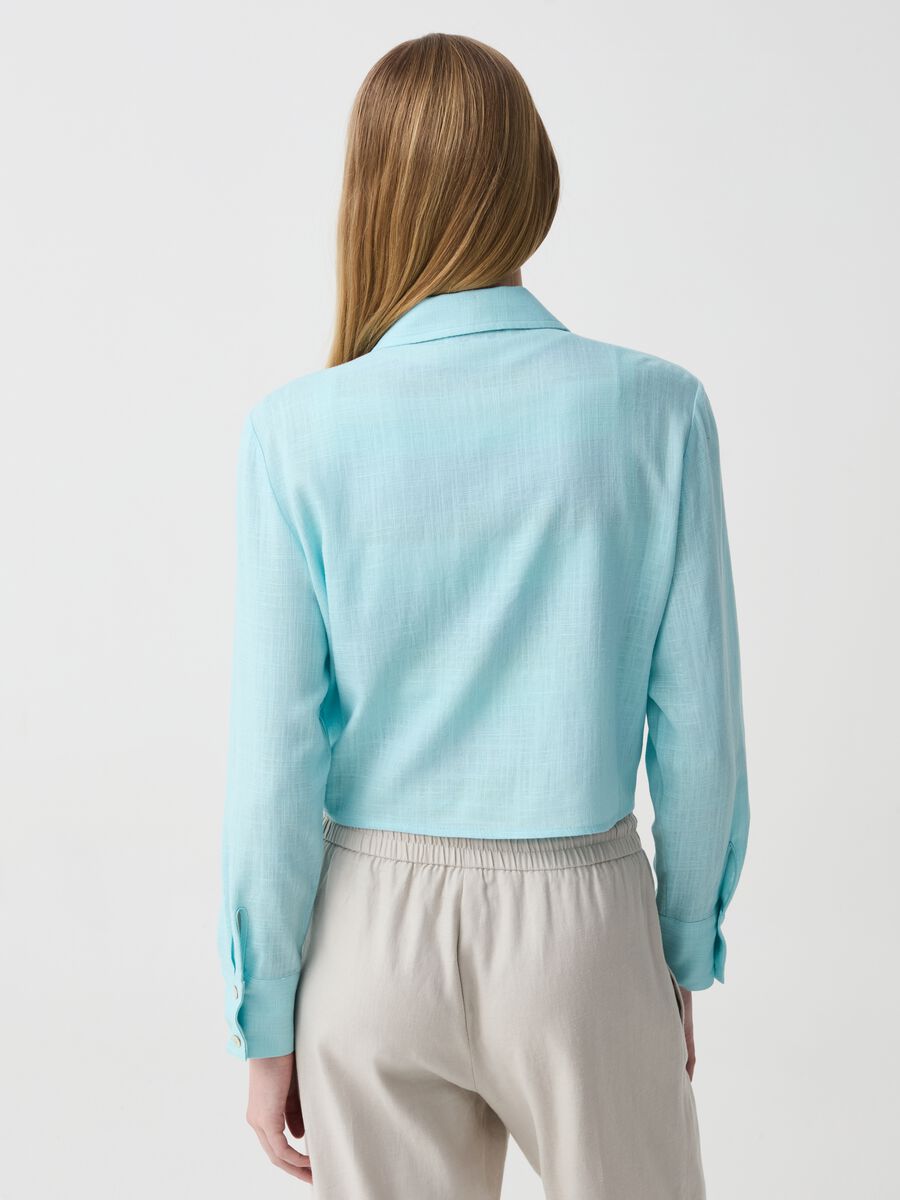 Cropped shirt with knot_1