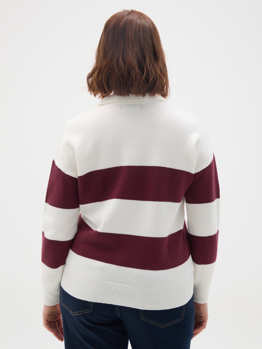 Regular fit multicolour cotton blend jumper_3