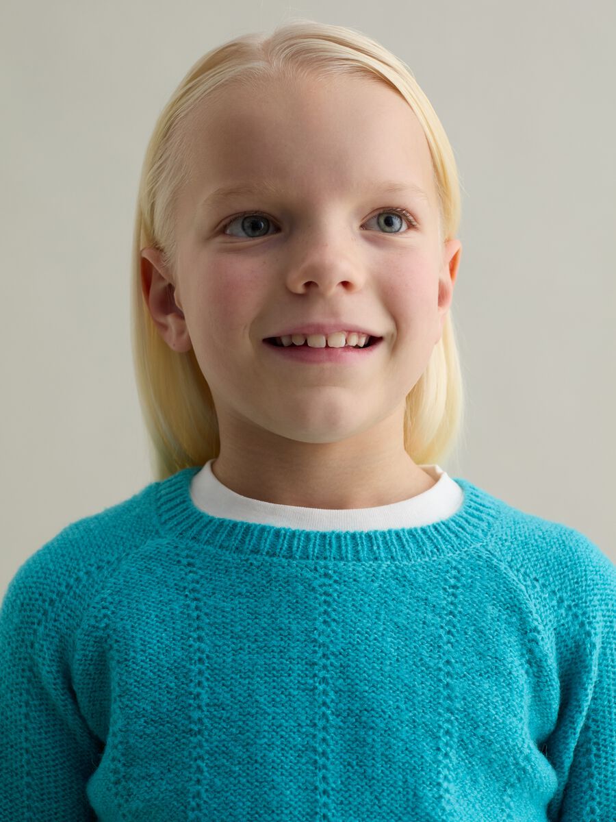 Pullover con trama pointelle_2