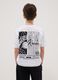 Boys' White Pure Cotton T-shirt Relaxed Fit Knicks_2