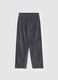 Carrot-fit trousers in corduroy with darts_4