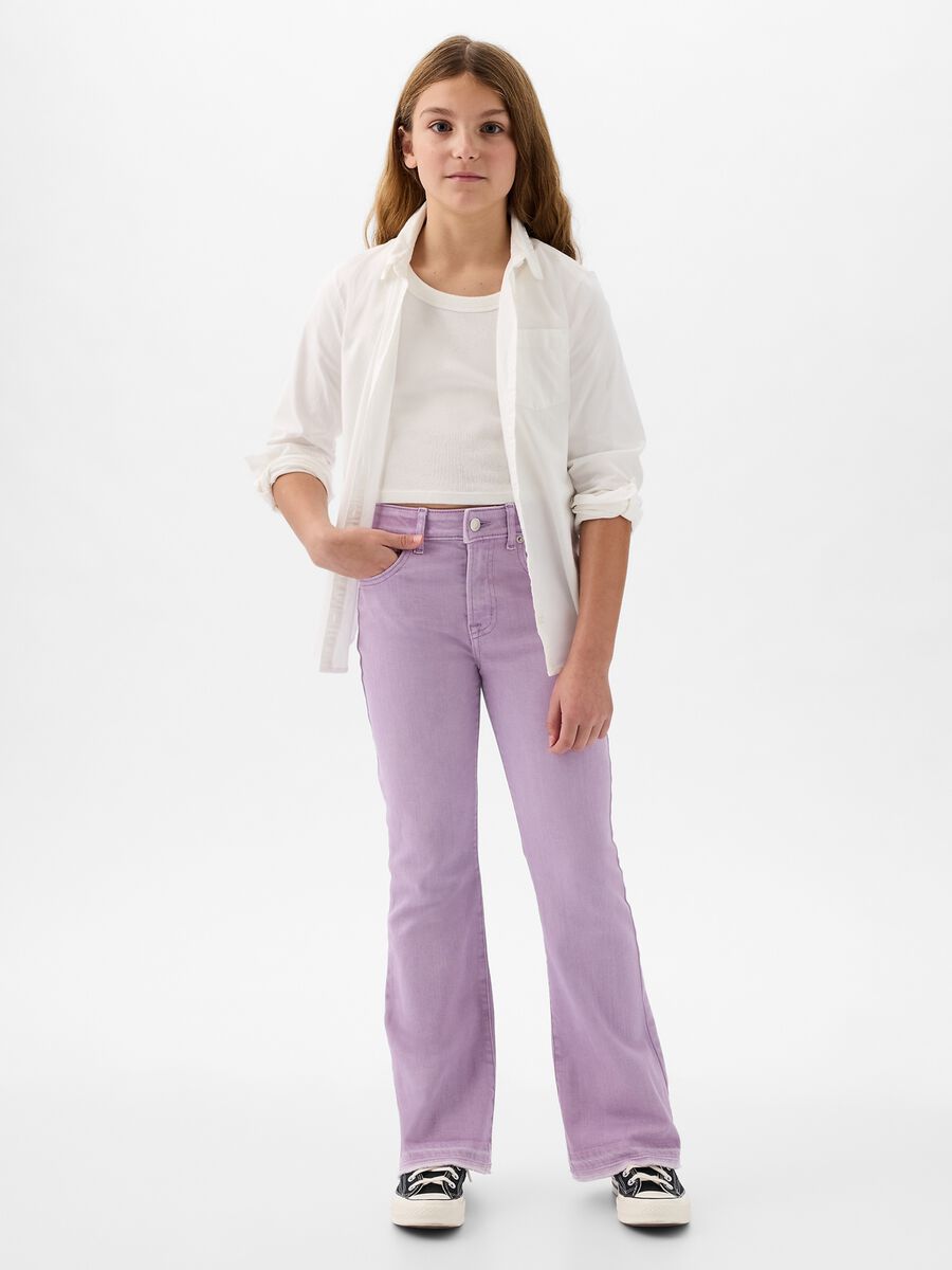 Flare-fit jeans with five pockets_0