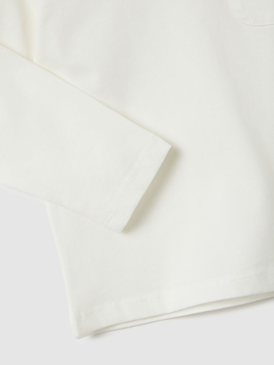 T-shirt in puro cotone bianca regular fit_2