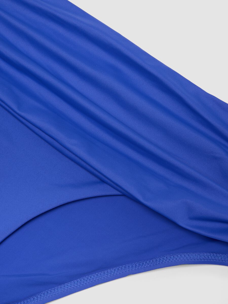 Slip bikini blu in tessuto elasticizzato_5