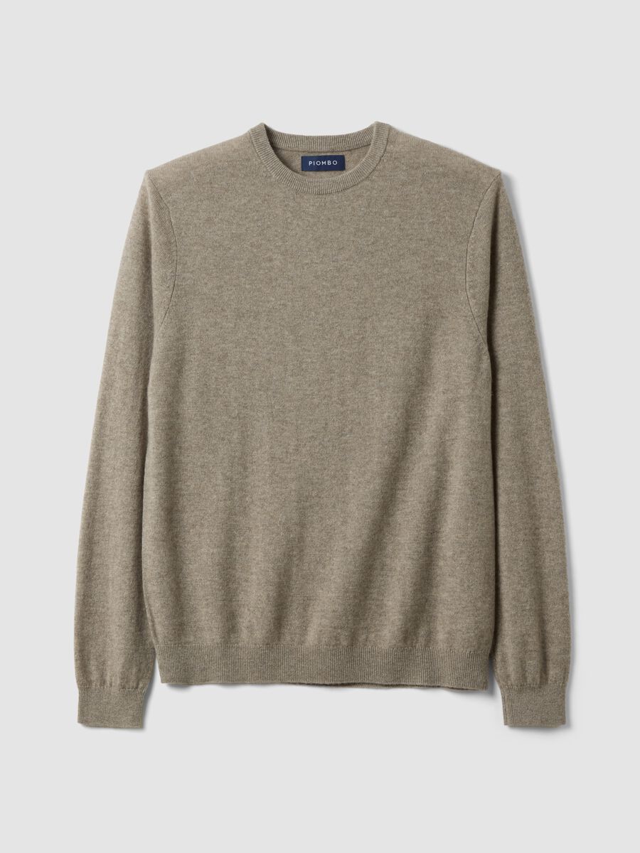 Beige pure cashmere jumper, regular fit_4