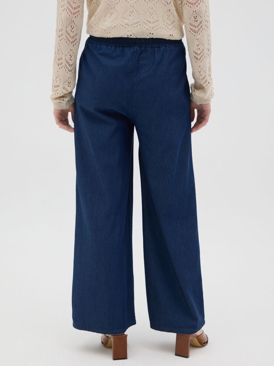Women's blue pure cotton regular fit jumper_2