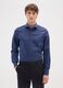 Slim fit blue pure cotton shirt_0