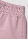 Girls&rsquo; pink pure cotton shorts with elasticated waistband_3