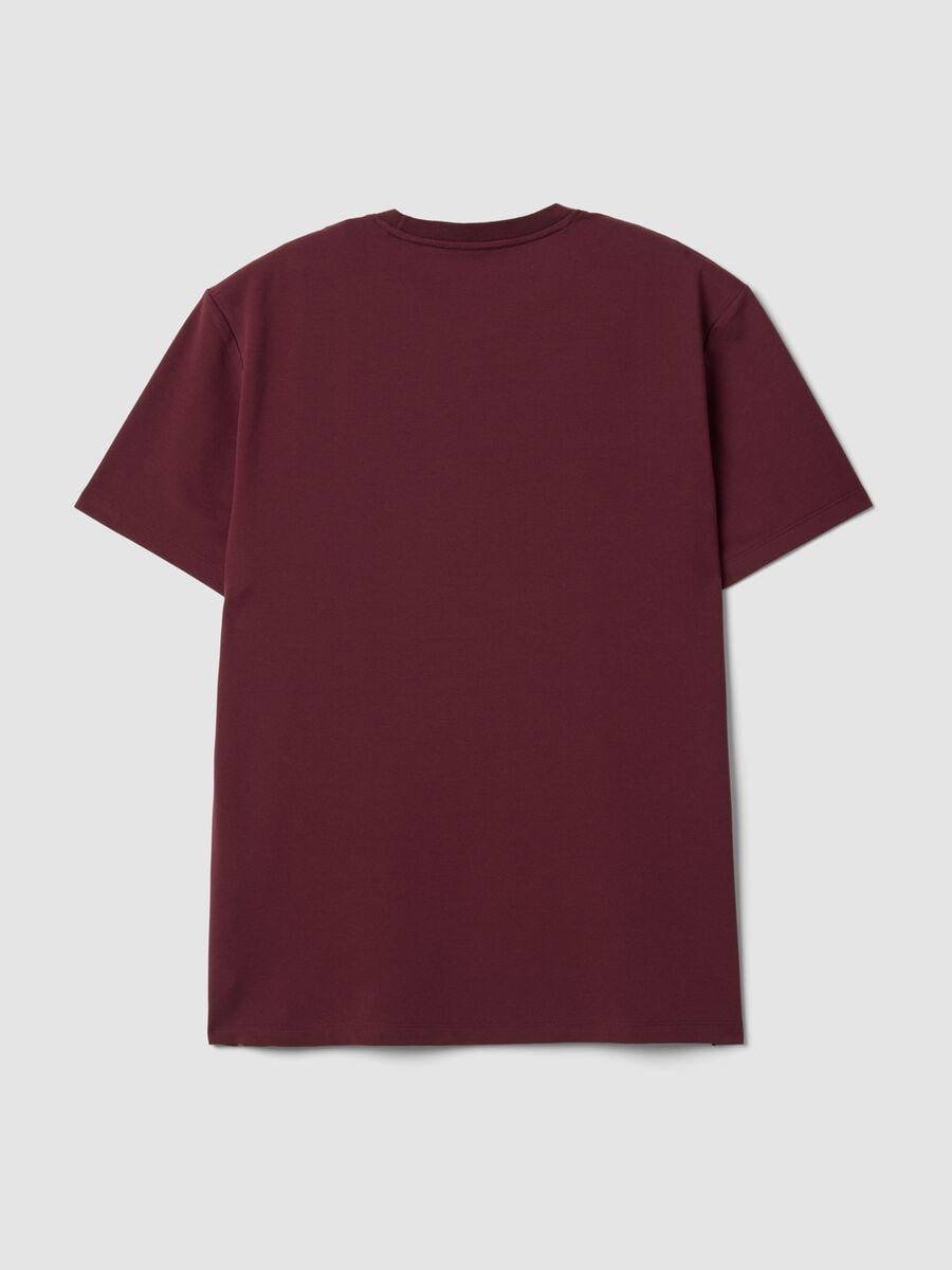 T-shirt rossa in misto cotone piquet elasticizzato regular fit Easy Dry_6