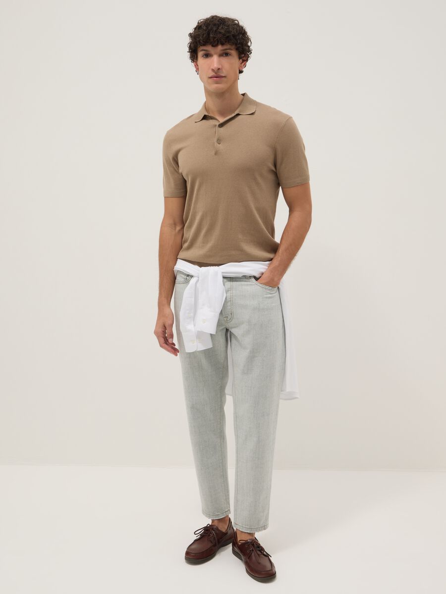 Light Blue Pure Cotton Relaxed-Fit Denim Jeans_1