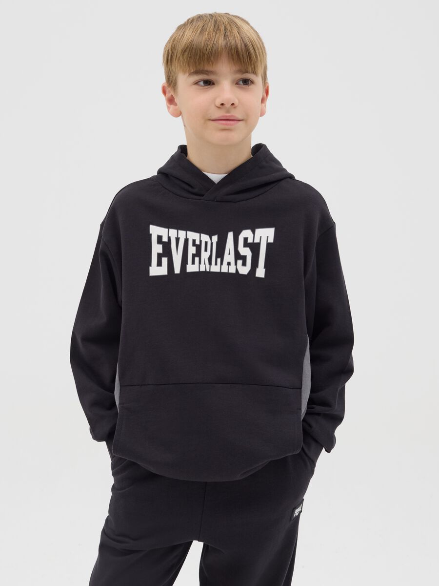 Boys’ multicoloured regular-fit hoodie in 100% cotton_0