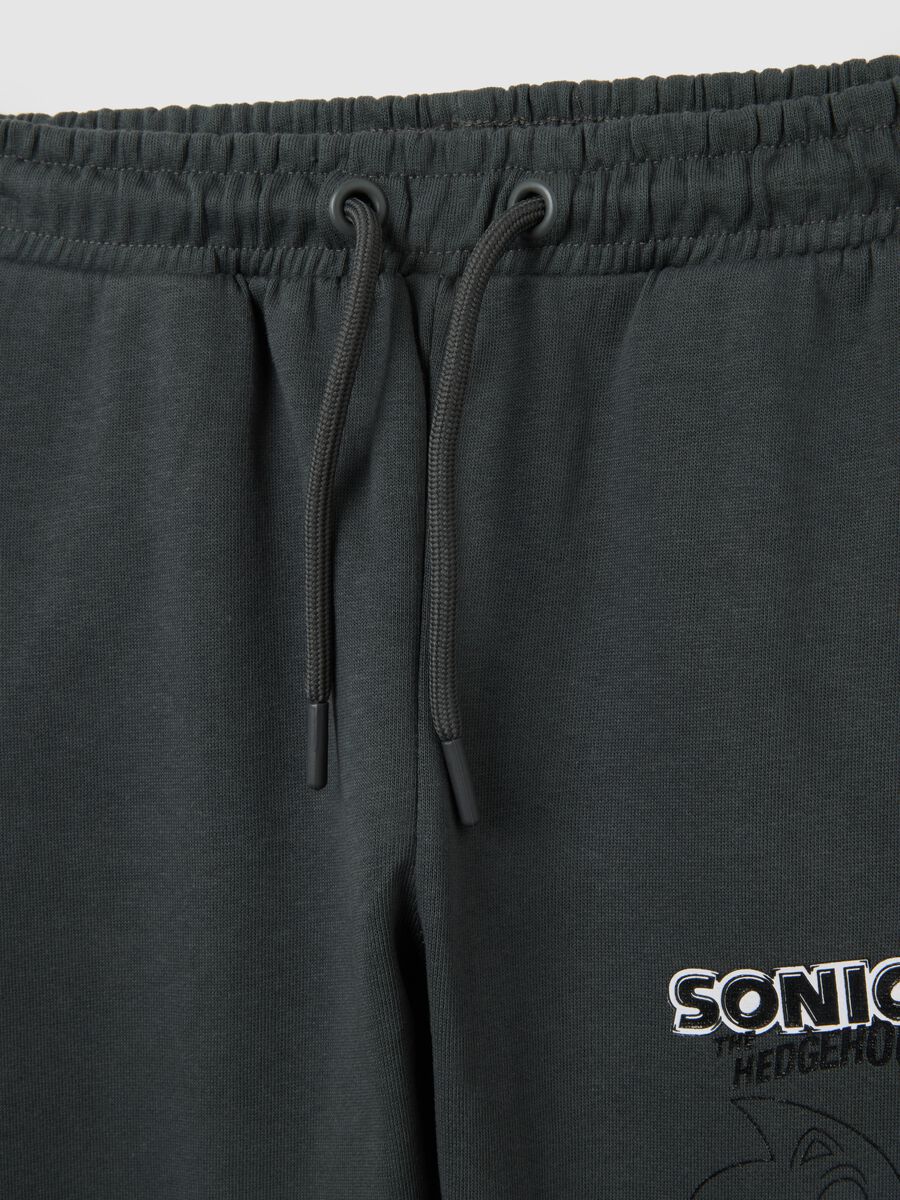 Children's Black Pure Cotton Overfit Trousers_2
