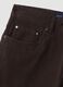 Pantaloni marroni in cotone elasticizzato slim fit_1