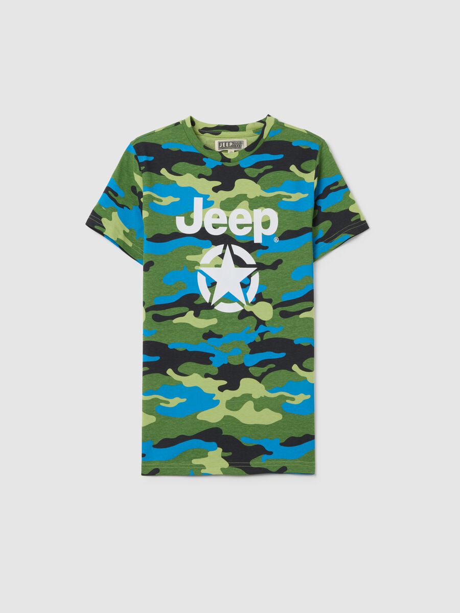 T-shirt da bambino in puro cotone multicolor regular fit_0
