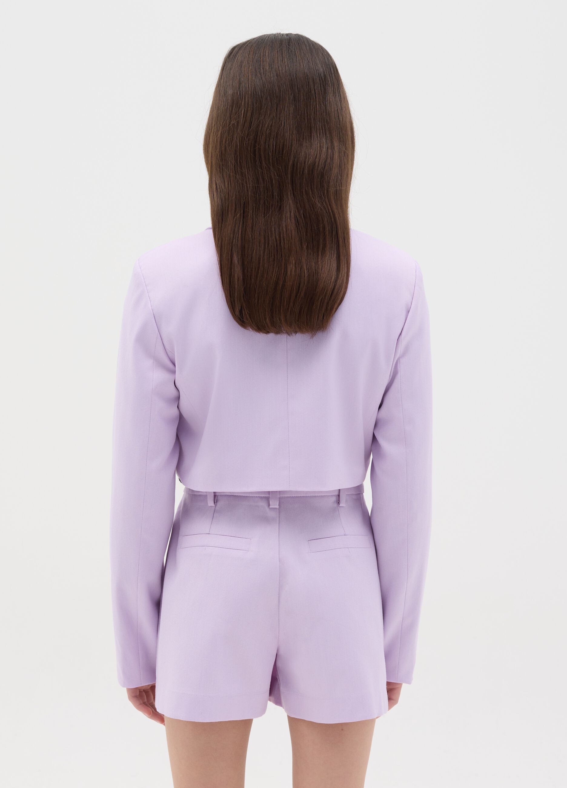 Blazer viola cropped fit