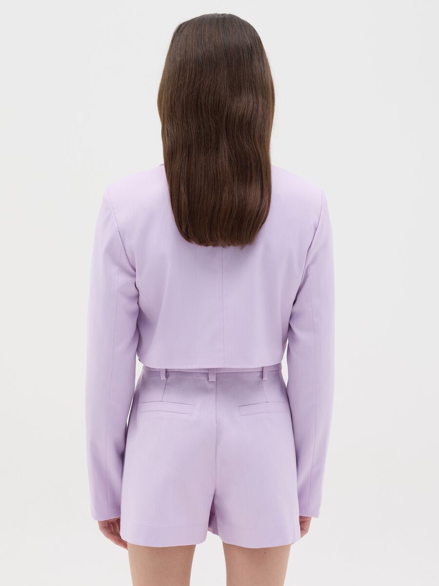 Purple cropped-fit blazer_2