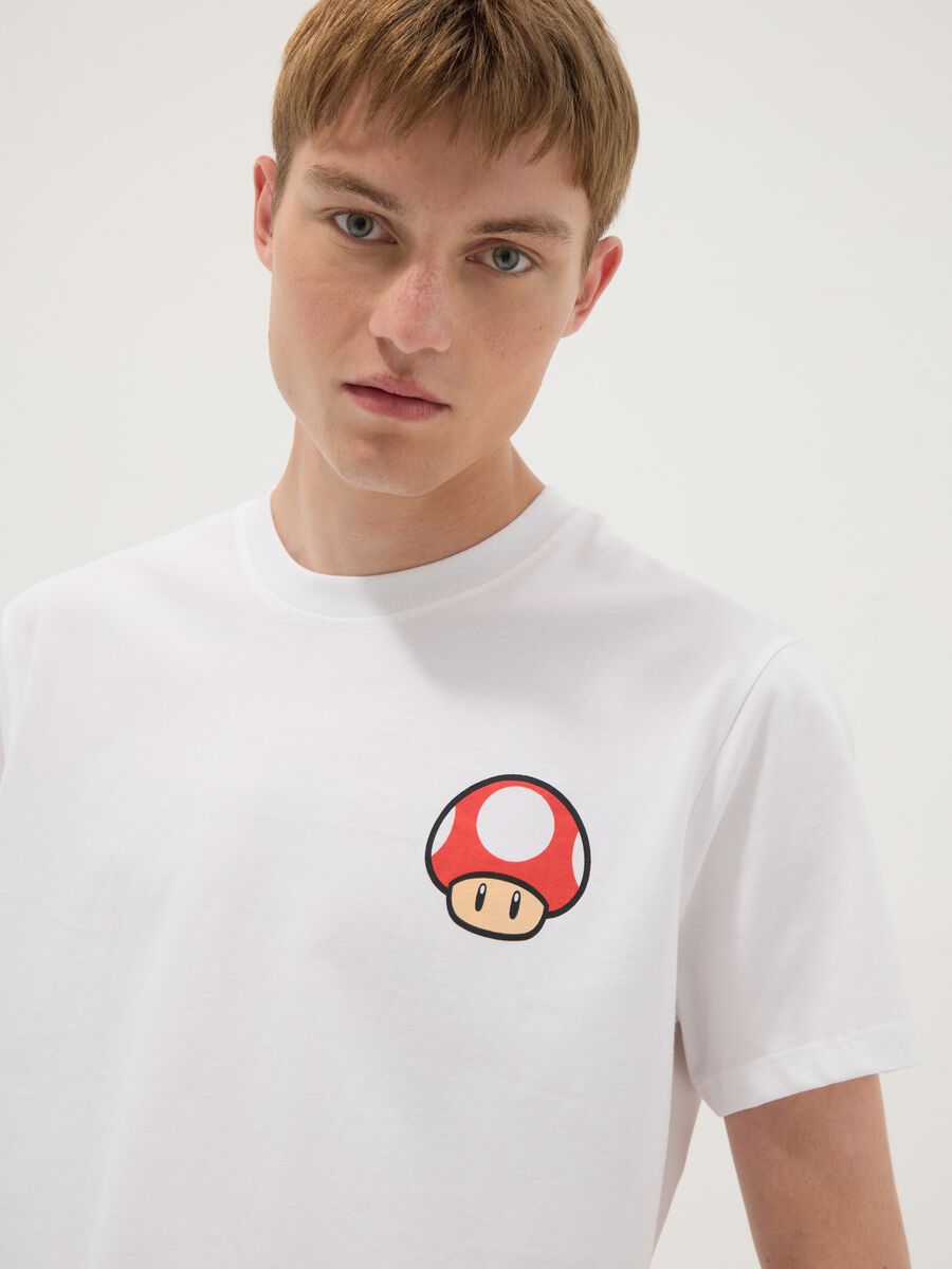 White pure cotton regular-fit short-sleeve T-shirt_4