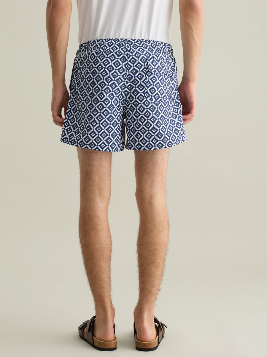 Men’s boxer shorts in multicoloured blended fabric with regular fit and print._2