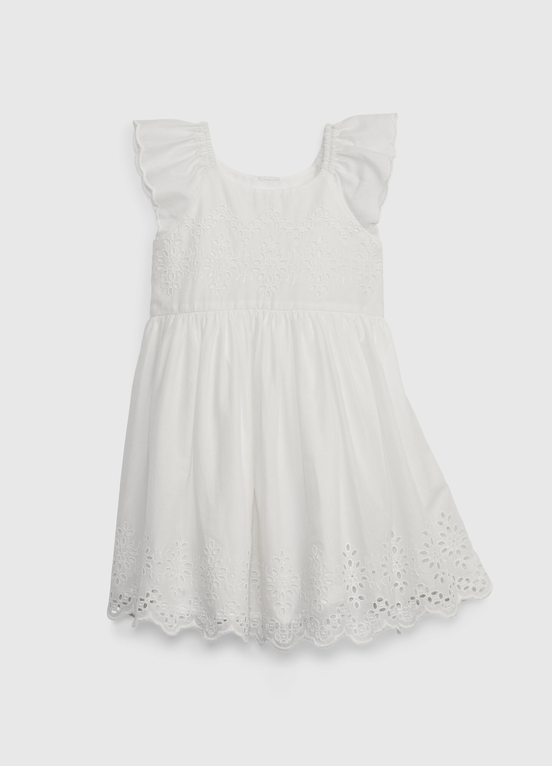 Cotton broderie anglaise dress