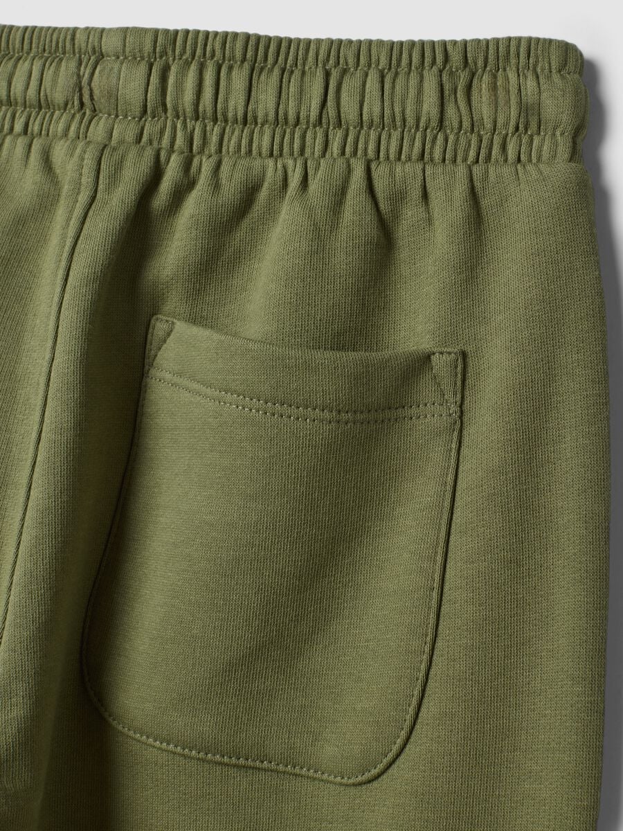 Green jogger trousers in 100% organic cotton_3