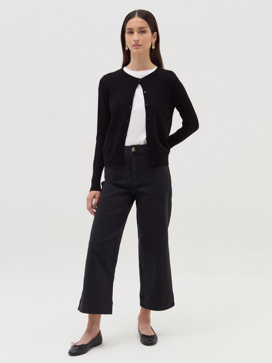Wide-leg culotte jeans_0