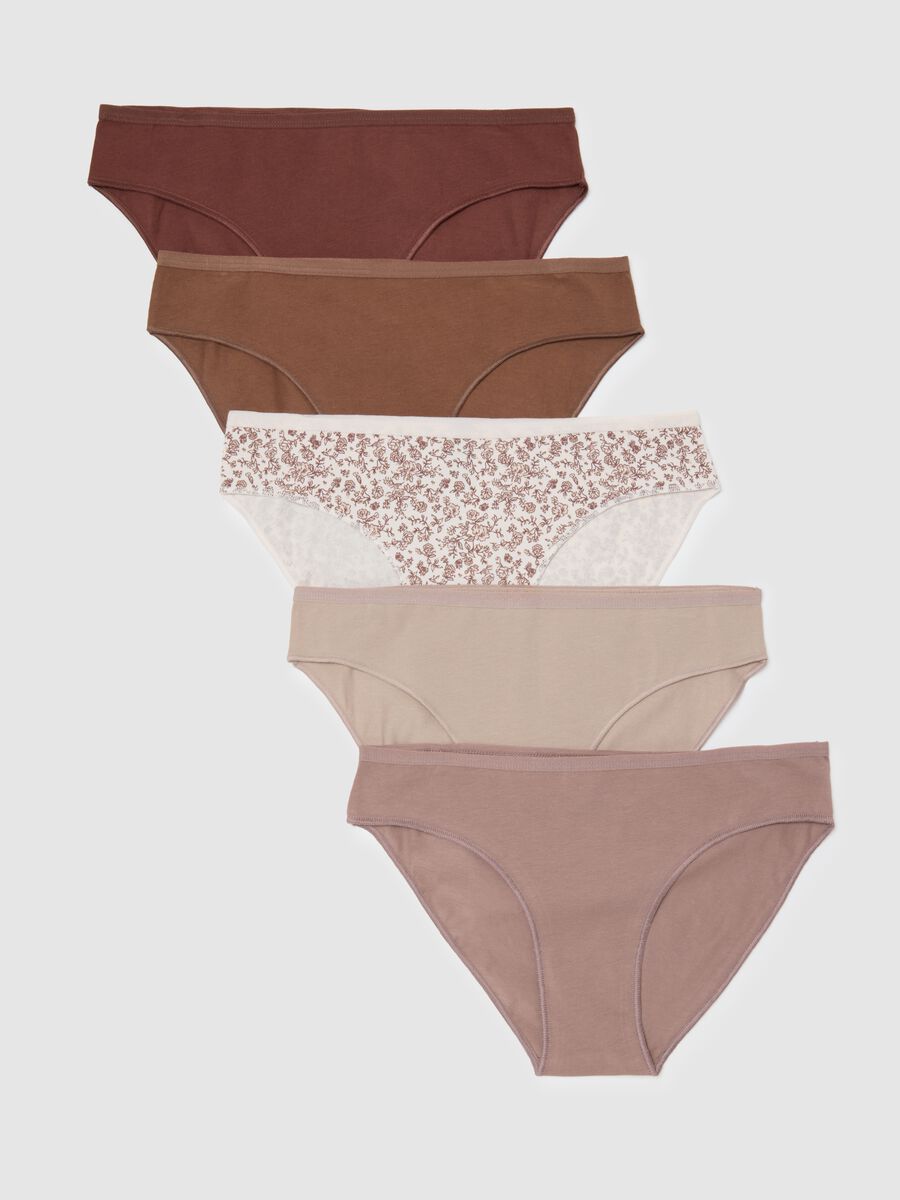 Multipack Set of Brown Stretch Cotton Briefs_4