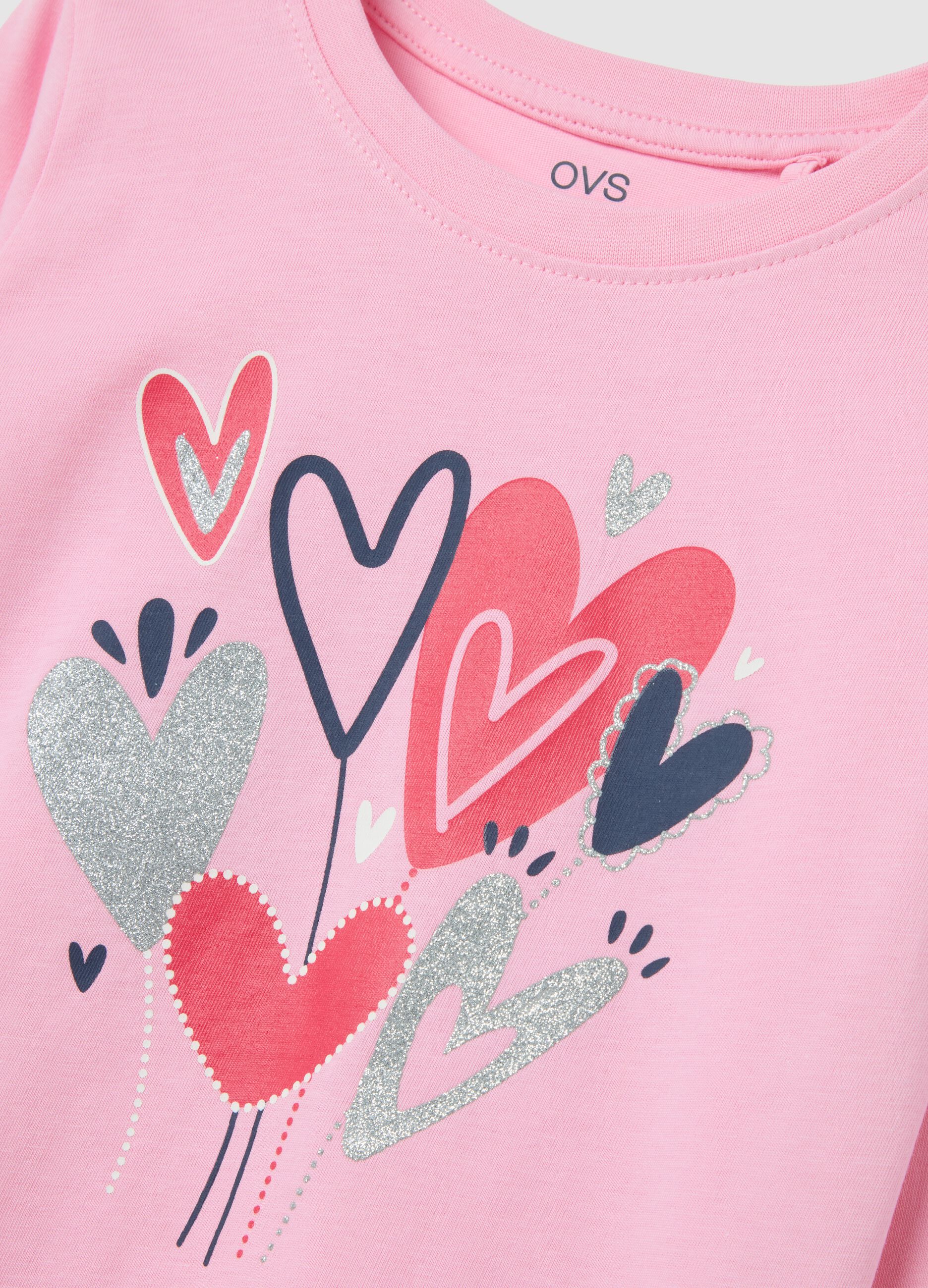 Girl's multicolour pure cotton regular fit t-shirt twin-pack