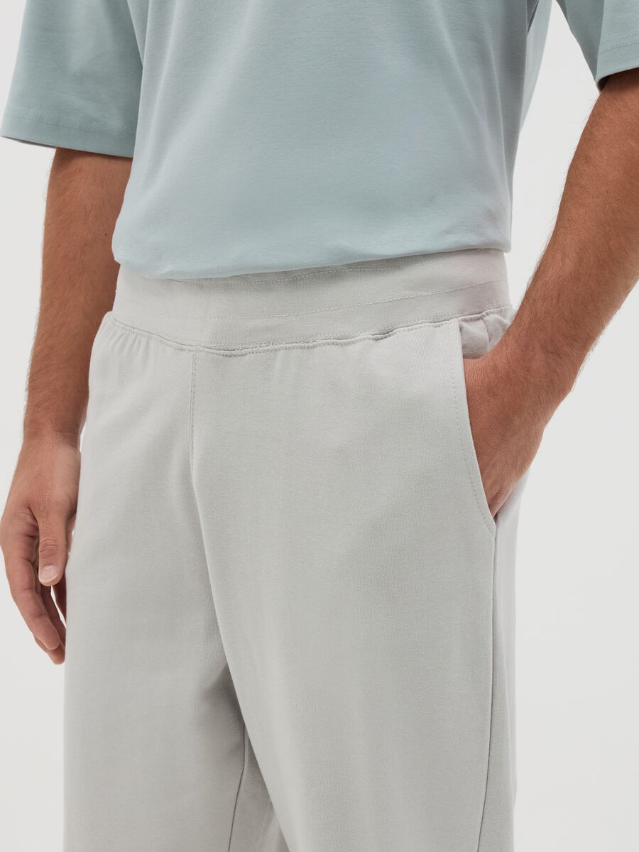 Joggers in cotton with drawstring_2