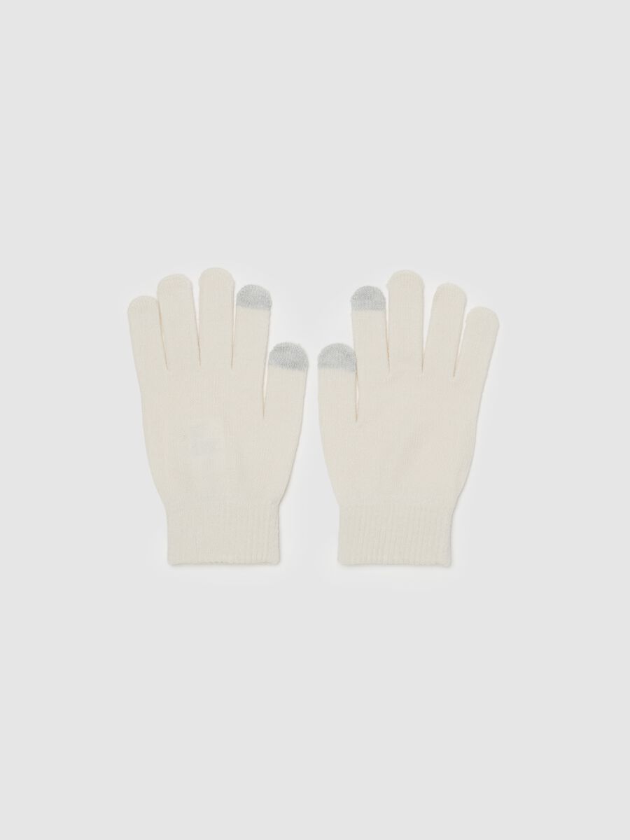 Touch-screen gloves with Christmas print_1