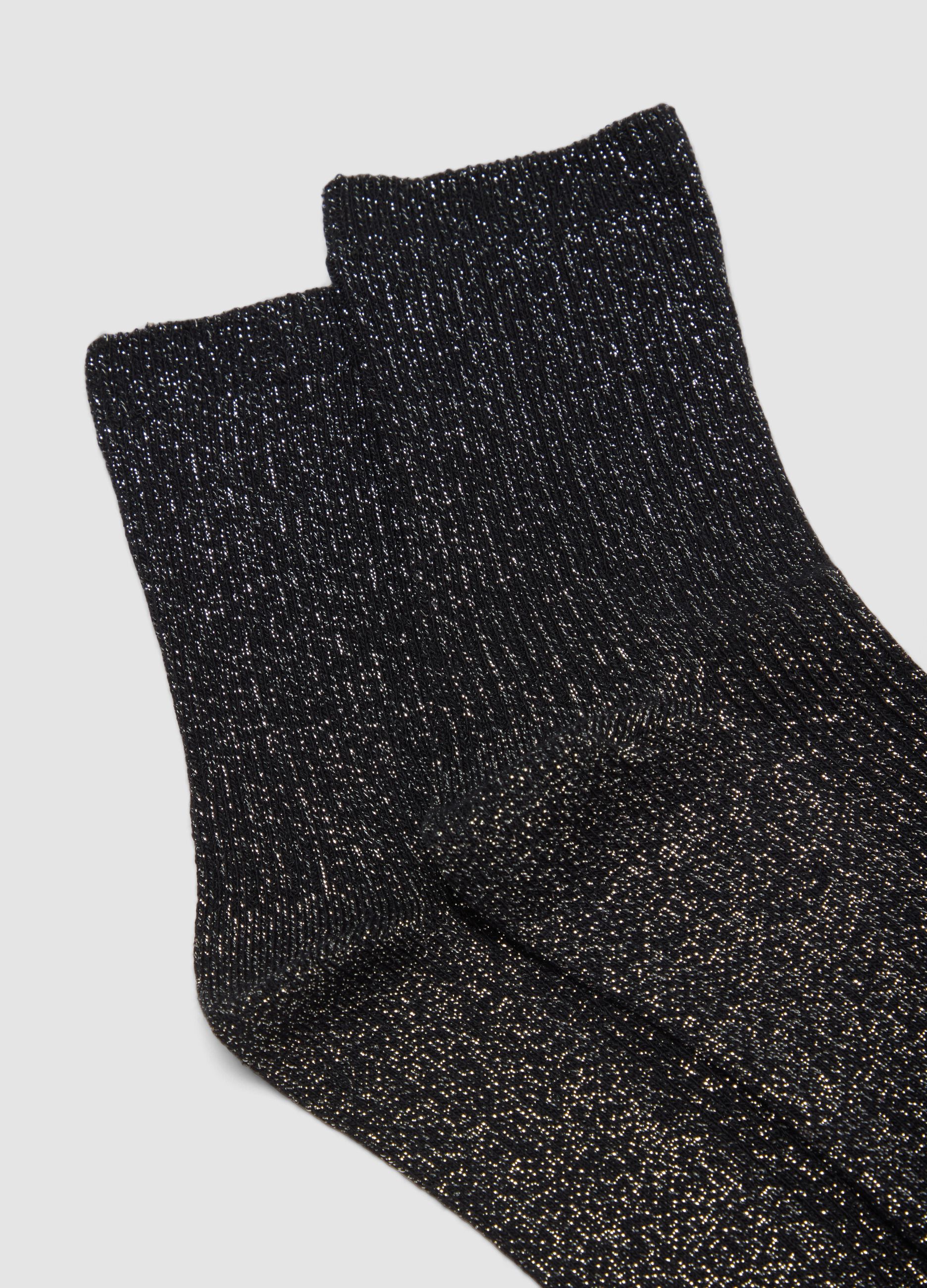 2-pack of black stretch organic cotton socks