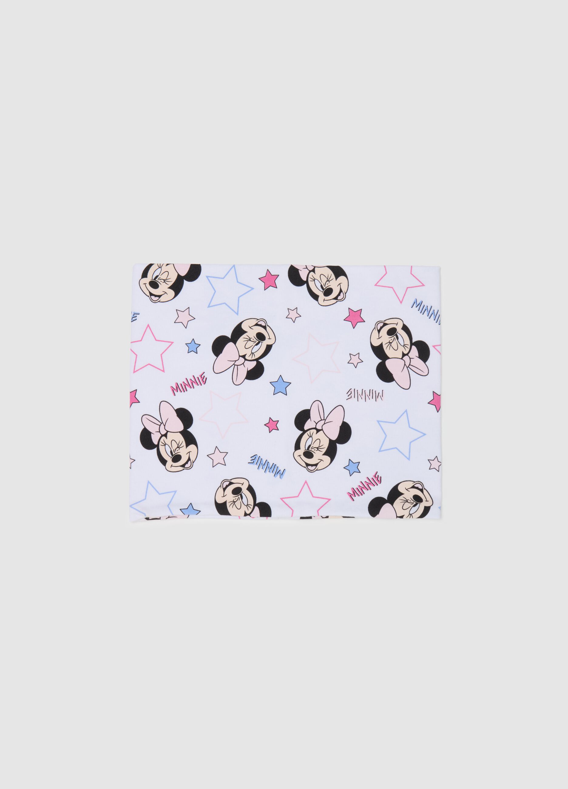 Jersey neck warmer with Minnie Mouse print