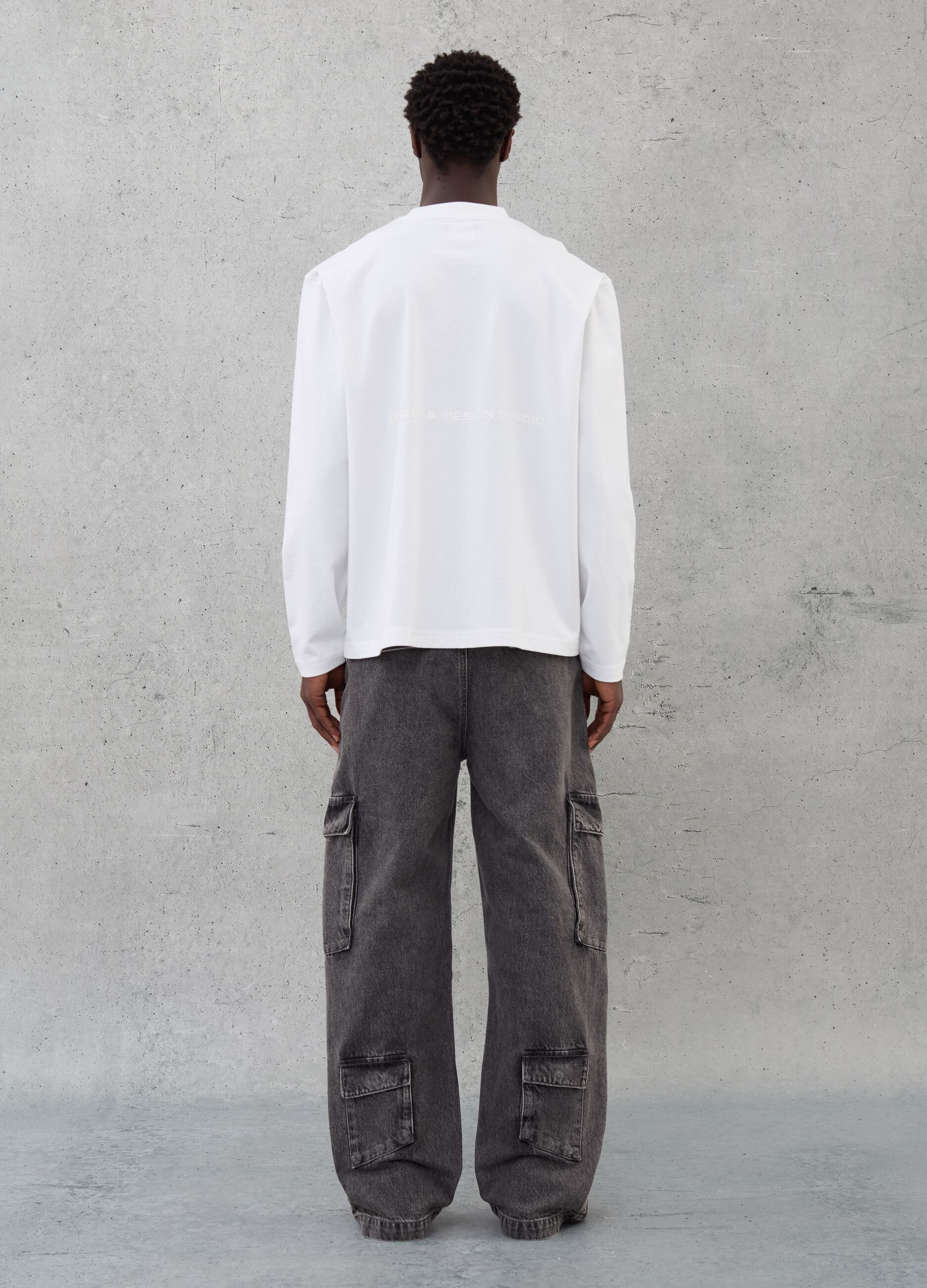 Denim Cargo Pants Vintage Grey