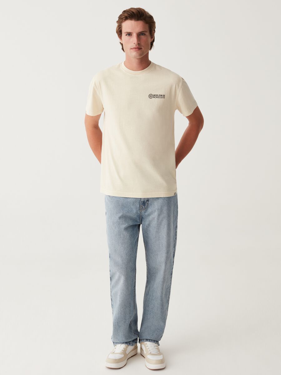 T-shirt in cotone con stampa_1