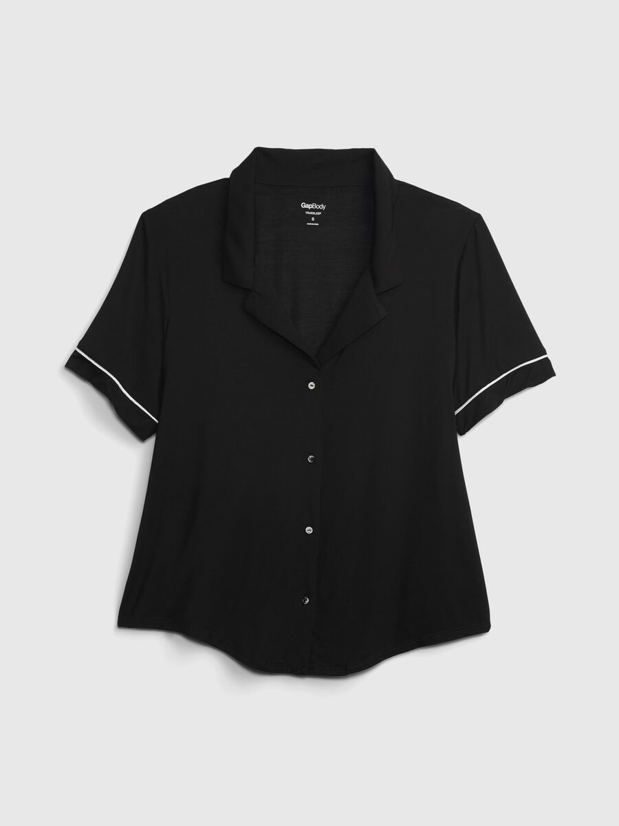 Pyjama top with contrasting piping_2