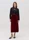 Full midi skirt in velvet_0