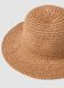 Panama hat in pure brown paper fabric_1