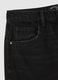 Black wide leg cotton jeans_5