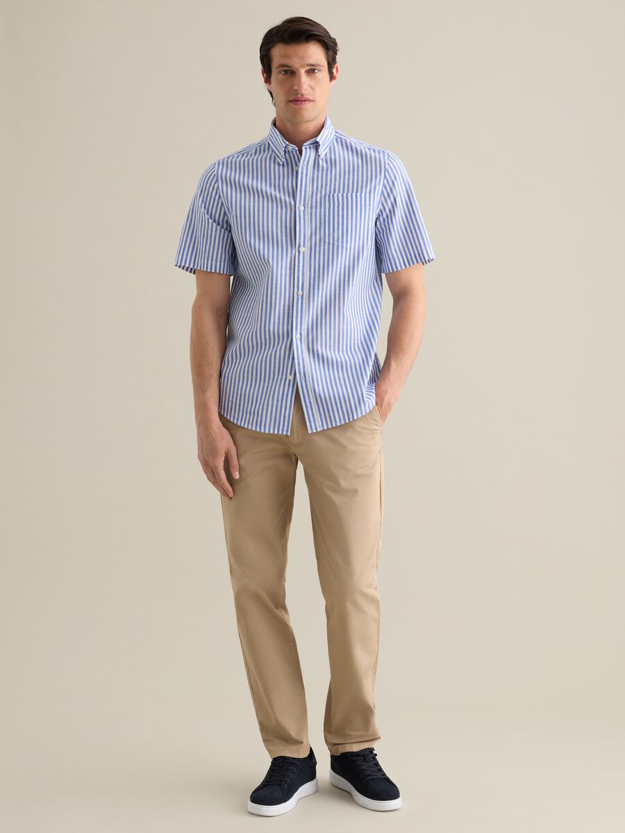 Men's pure cotton multicolor regular fit shirt with pocket_1