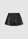 Regular fit girls' black shorts_4