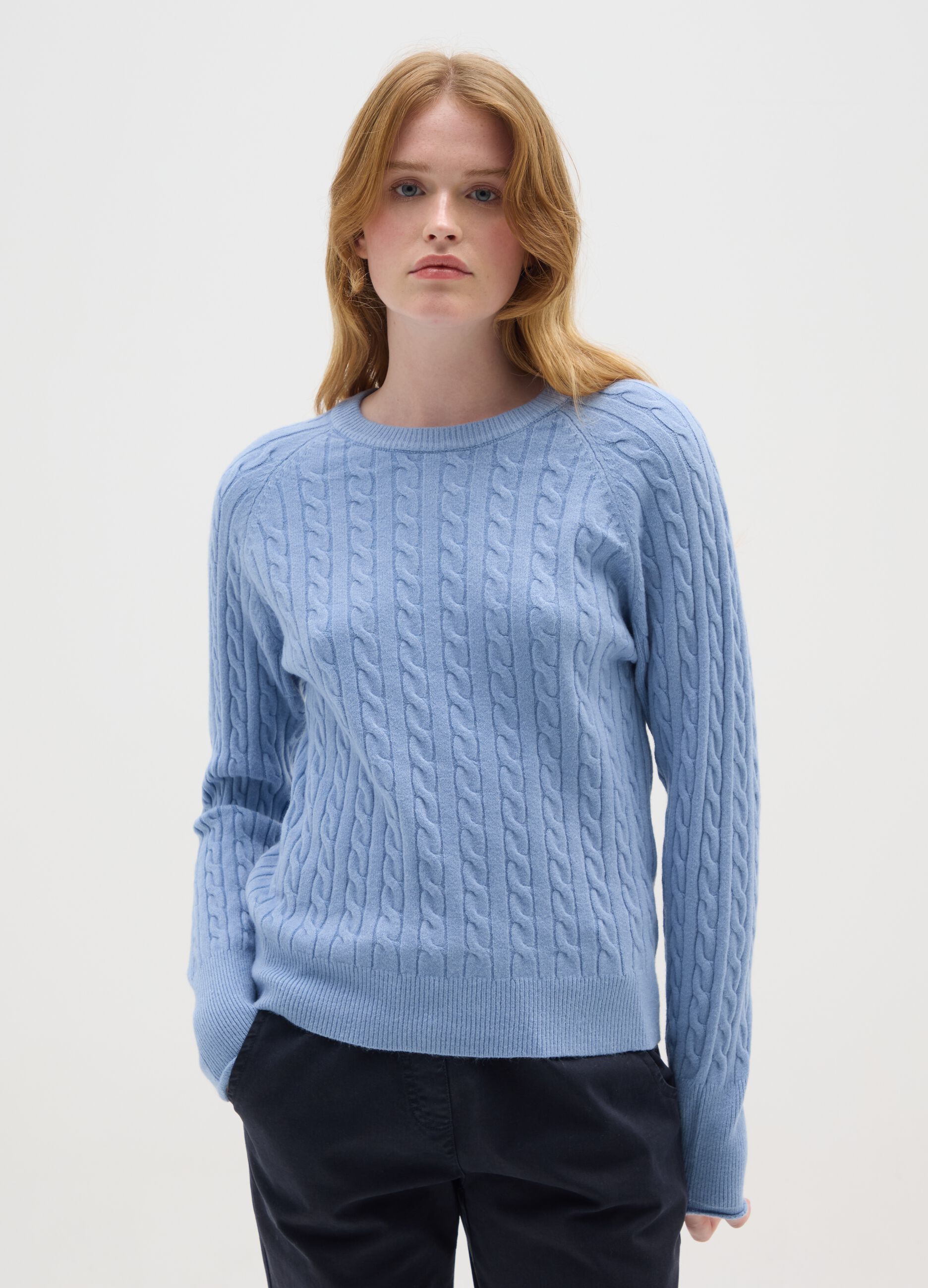 Regular fit blue jumper