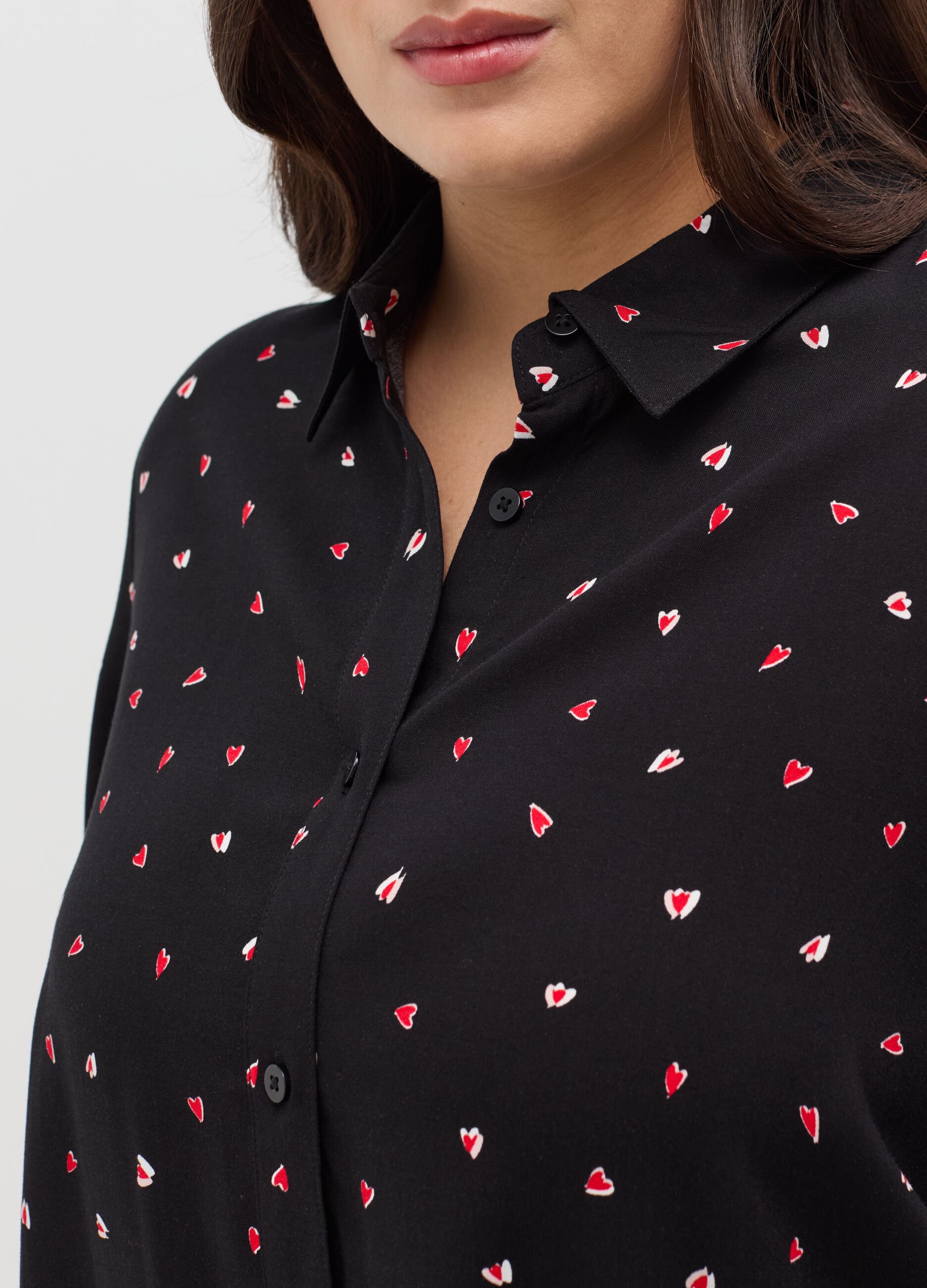 Camicia in viscosa Curvy