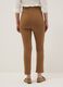 Pantaloni slim premaman marroni in viscosa elasticizzata_2