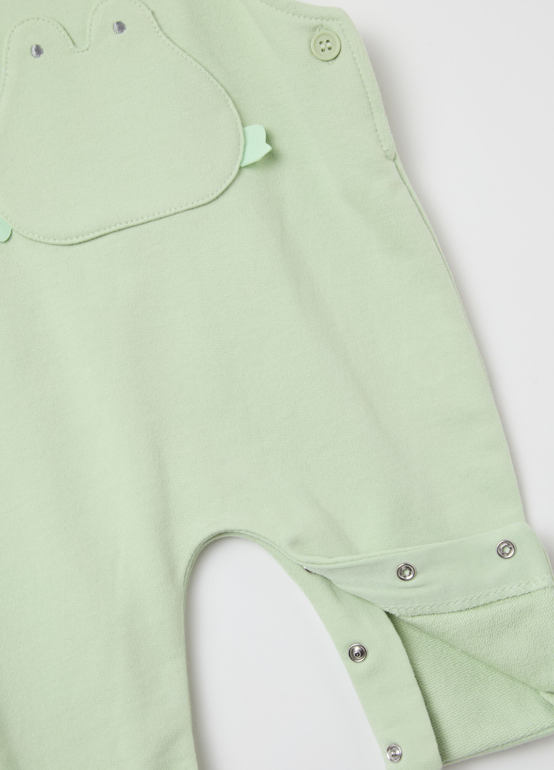 Dungarees and T-shirt set in cotton